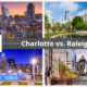 Raleigh or Charlotte